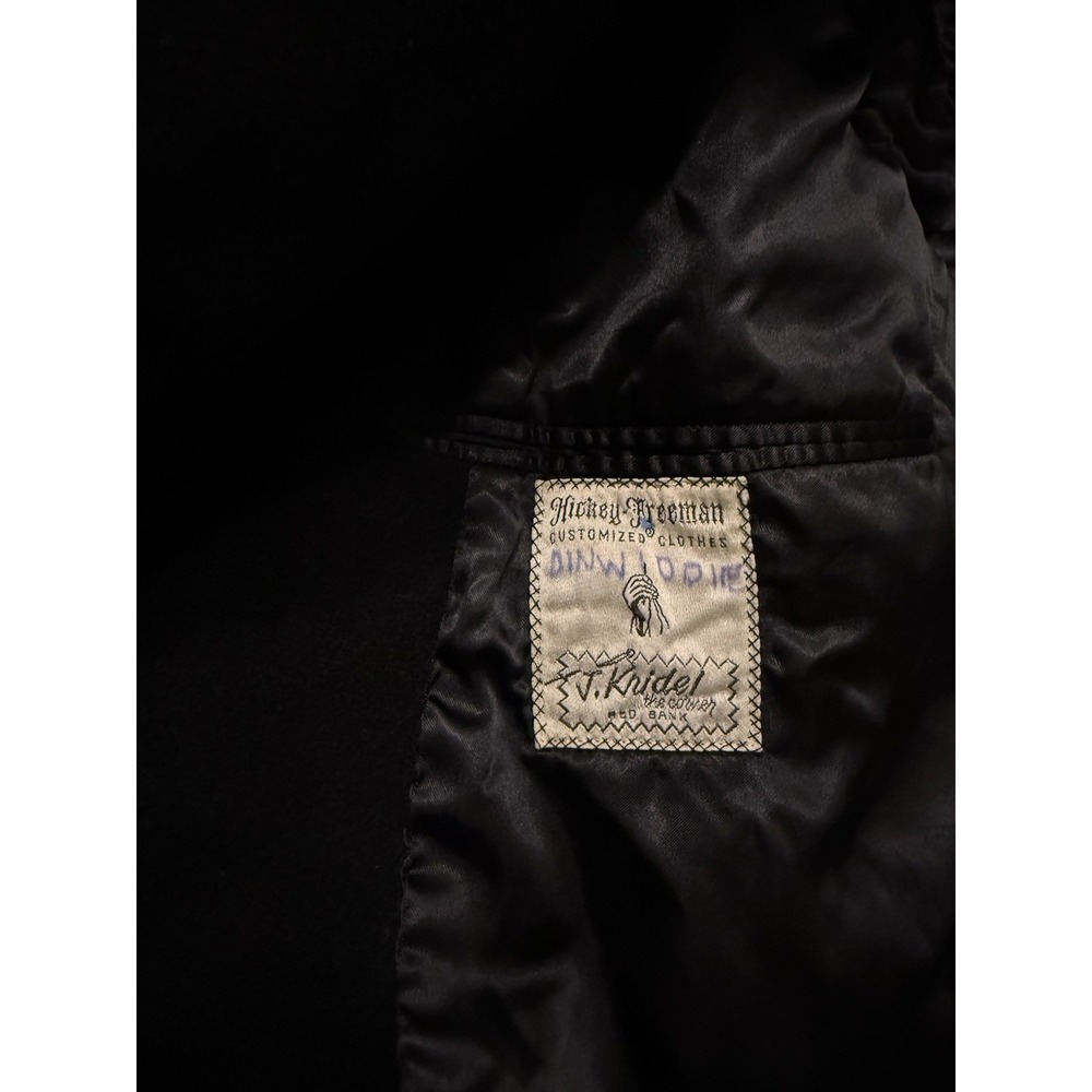 Hickey Freeman Cashmere? Wool? Trench Over Coat Black - Picture 8 of 14